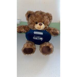 11" Forever Collectibles Sitting Plush Teddy Bear NFL Seattle Seahawks Football